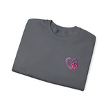 Heart Paw Print With BAB Logo || Unisex Heavy Blend™ Crewneck Sweatshirt