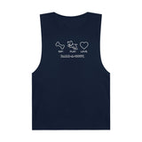 Eat. Play. Love. (Front)__BAB Oval (Back)  || Men's Ultra Cotton Sleeveless Tank