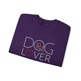 Dog Lover with White BAB Logo (Front)___BAB Oval Outline (Back)  | |  Unisex Heavy Blend™ Crewneck Sweatshirt