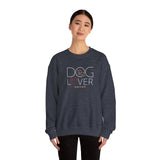 Dog Lover with Beige BAB Logo (Front)___BAB Oval Outline (Back)  ||  Unisex Heavy Blend™ Crewneck Sweatshirt