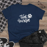 Think Paw'sitive  ||  Women's Heavy Cotton Tee