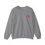 Heart Paw Print With BAB Logo || Unisex Heavy Blend™ Crewneck Sweatshirt