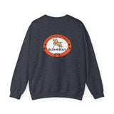 Love Paw Print (Front)___BAB Oval (Back)  ||  Unisex Heavy Blend™ Crewneck Sweatshirt