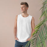 Rescued Is My Favorite Breed (Front)__BAB Oval (Back)  || Men's Ultra Cotton Sleeveless Tank