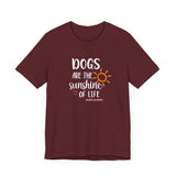 Dogs Are The Sunshine of Life  ||  Bella + Canvas 3001 Unisex Jersey Short Sleeve Tee