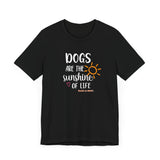 Dogs Are The Sunshine of Life  ||  Bella + Canvas 3001 Unisex Jersey Short Sleeve Tee