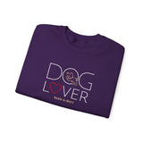 Dog Lover with Beige BAB Logo (Front)___BAB Oval Outline (Back)  ||  Unisex Heavy Blend™ Crewneck Sweatshirt