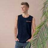 BAB Logo (Front)__Live, Love, Bark (Back)  || Men's Ultra Cotton Sleeveless Tank