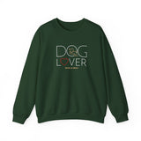 Dog Lover with Beige BAB Logo (Front)___BAB Oval Outline (Back)  ||  Unisex Heavy Blend™ Crewneck Sweatshirt