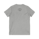 Think Paw'sitive || Unisex Jersey Short Sleeve V-Neck Tee
