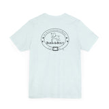 Eat. Play. Love (Front)___BAB Oval Outline (Back)  ||  Bella + Canvas 3001 Unisex Jersey Short Sleeve Tee