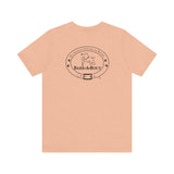 Eat. Play. Love (Front)___BAB Oval Outline (Back)  ||  Bella + Canvas 3001 Unisex Jersey Short Sleeve Tee