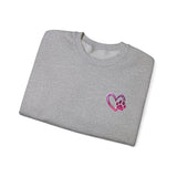 Heart Paw Print With BAB Logo || Unisex Heavy Blend™ Crewneck Sweatshirt
