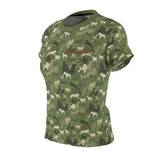 Camo Dog Print  ||  Women's AOP Cut & Sew Tee