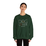 Dog Lover with White BAB Logo (Front)___BAB Oval Outline (Back)  | |  Unisex Heavy Blend™ Crewneck Sweatshirt