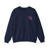 Heart Paw Print With BAB Logo || Unisex Heavy Blend™ Crewneck Sweatshirt