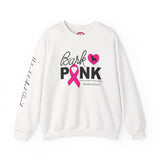 Bark Pink (Front)___BAB Oval (Back)   |   Unisex Heavy Blend™ Crewneck Sweatshirt