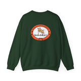 Love Paw Print (Front)___BAB Oval (Back)  ||  Unisex Heavy Blend™ Crewneck Sweatshirt