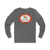 Bark-A-Bout Dog Jumping Logo || Unisex Jersey Long Sleeve Tee