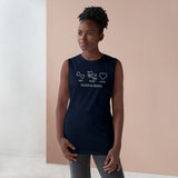 Eat. Play. Love. (Front)__BAB Oval (Back)  || Men's Ultra Cotton Sleeveless Tank