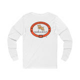 Bark-A-Bout Dog Jumping Logo || Unisex Jersey Long Sleeve Tee