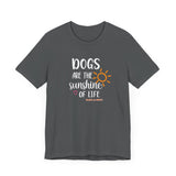 Dogs Are The Sunshine of Life  ||  Bella + Canvas 3001 Unisex Jersey Short Sleeve Tee