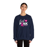 Bark Pink (Front)___BAB Oval (Back)  ||  Unisex Heavy Blend™ Crewneck Sweatshirt