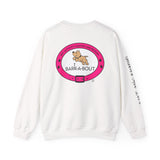 Bark Pink (Front)___BAB Oval (Back)   |   Unisex Heavy Blend™ Crewneck Sweatshirt