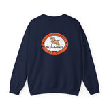 Love Paw Print (Front)___BAB Oval (Back)  ||  Unisex Heavy Blend™ Crewneck Sweatshirt