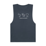 Eat. Play. Love. (Front)__BAB Oval (Back)  || Men's Ultra Cotton Sleeveless Tank