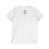 Think Paw'sitive || Unisex Jersey Short Sleeve V-Neck Tee