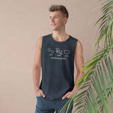 Eat. Play. Love. (Front)__BAB Oval (Back)  || Men's Ultra Cotton Sleeveless Tank