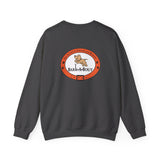 Love Paw Print (Front)___BAB Oval (Back)  ||  Unisex Heavy Blend™ Crewneck Sweatshirt