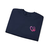 Heart Paw Print With BAB Logo || Unisex Heavy Blend™ Crewneck Sweatshirt
