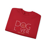 Dog Lover with Beige BAB Logo (Front)___BAB Oval Outline (Back)  ||  Unisex Heavy Blend™ Crewneck Sweatshirt