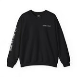 BAB Logo (Front)___Hamilton Paint Splash (Back)  ||  Unisex Heavy Blend™ Crewneck Sweatshirt