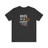 Dogs Are The Sunshine of Life  ||  Bella + Canvas 3001 Unisex Jersey Short Sleeve Tee