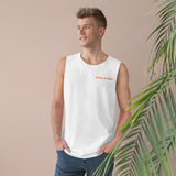 BAB Logo (Front)__Live, Love, Bark (Back)  || Men's Ultra Cotton Sleeveless Tank