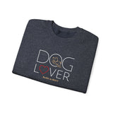Dog Lover with Beige BAB Logo (Front)___BAB Oval Outline (Back)  ||  Unisex Heavy Blend™ Crewneck Sweatshirt