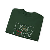 Dog Lover with White BAB Logo (Front)___BAB Oval Outline (Back)  | |  Unisex Heavy Blend™ Crewneck Sweatshirt