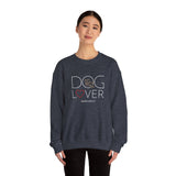 Dog Lover with White BAB Logo (Front)___BAB Oval Outline (Back)  | |  Unisex Heavy Blend™ Crewneck Sweatshirt