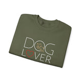 Dog Lover with White BAB Logo (Front)___BAB Oval Outline (Back)  | |  Unisex Heavy Blend™ Crewneck Sweatshirt