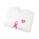 Bark Pink (Front)___BAB Oval (Back)  ||  Unisex Heavy Blend™ Crewneck Sweatshirt