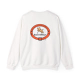 Love Paw Print (Front)___BAB Oval (Back)  ||  Unisex Heavy Blend™ Crewneck Sweatshirt