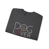 Dog Lover with White BAB Logo (Front)___BAB Oval Outline (Back)  | |  Unisex Heavy Blend™ Crewneck Sweatshirt