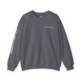 BAB Logo (Front)___Hamilton Paint Splash (Back)  ||  Unisex Heavy Blend™ Crewneck Sweatshirt