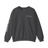 BAB Logo (Front)___Hamilton Paint Splash (Back)  ||  Unisex Heavy Blend™ Crewneck Sweatshirt