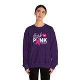 Bark Pink (Front)___BAB Oval (Back)  ||  Unisex Heavy Blend™ Crewneck Sweatshirt
