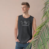 Eat. Play. Love. (Front)__BAB Oval (Back)  || Men's Ultra Cotton Sleeveless Tank