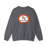 Love Paw Print (Front)___BAB Oval (Back)  ||  Unisex Heavy Blend™ Crewneck Sweatshirt